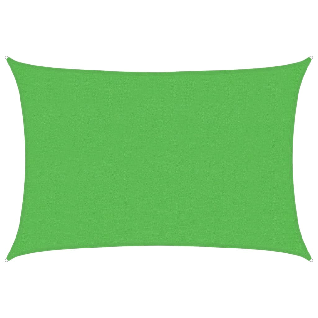 vidaXL Sunshade Sail 160 g/m² Light Green 2.5x3.5 m HDPE