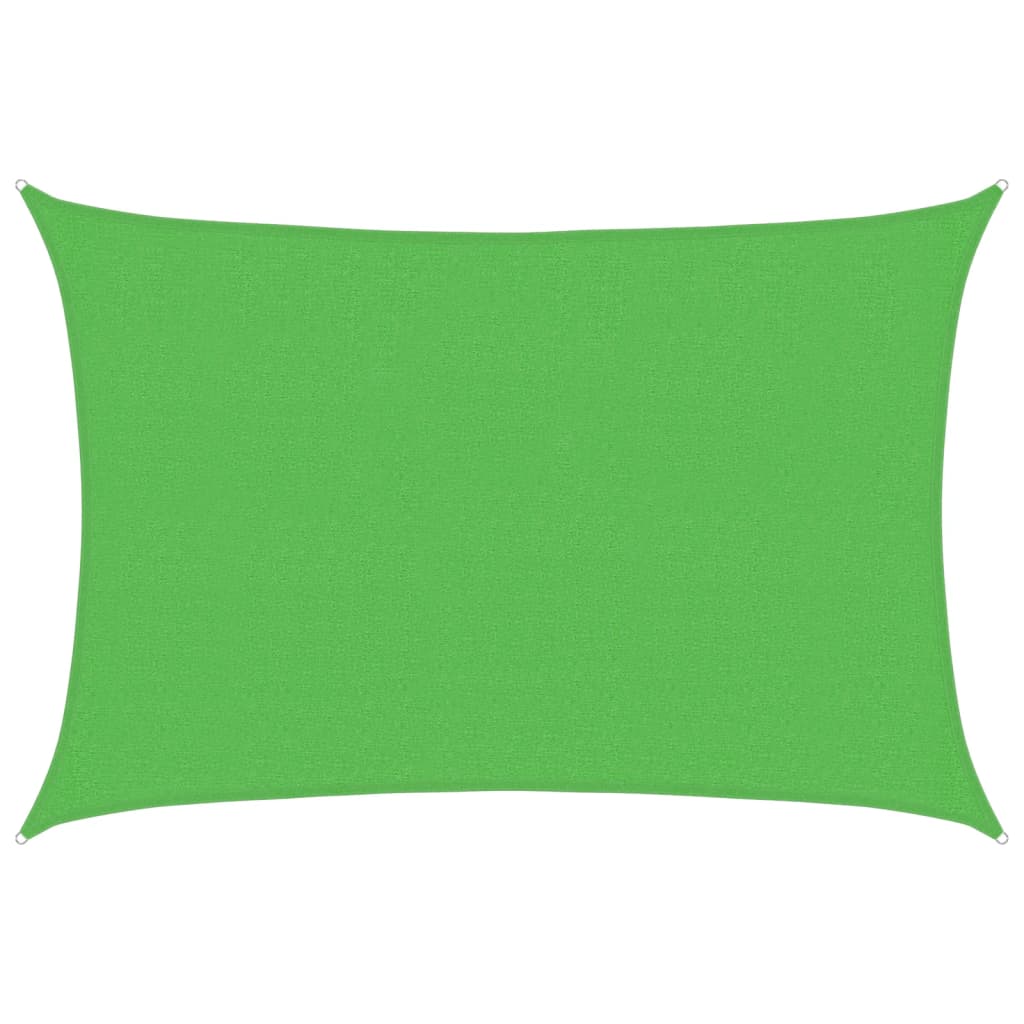 vidaXL Sunshade Sail 160 g/m² Light Green 2.5x4 m HDPE