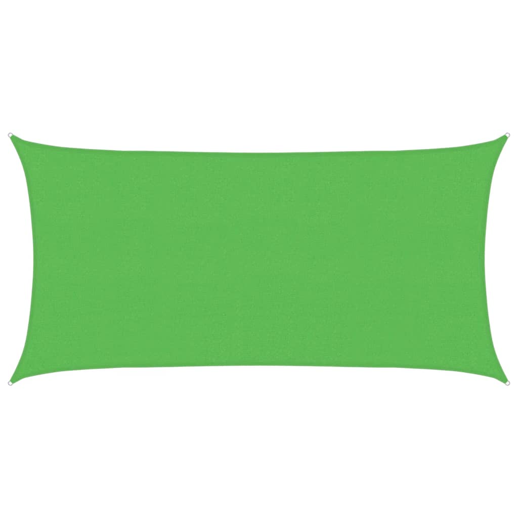 vidaXL Sunshade Sail 160 g/m² Light Green 2.5x4.5 m HDPE