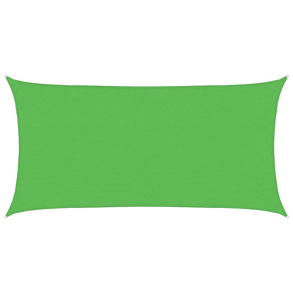 vidaXL Sunshade Sail 160 g/m² Rectangular Light Green 2.5x5 m HDPE