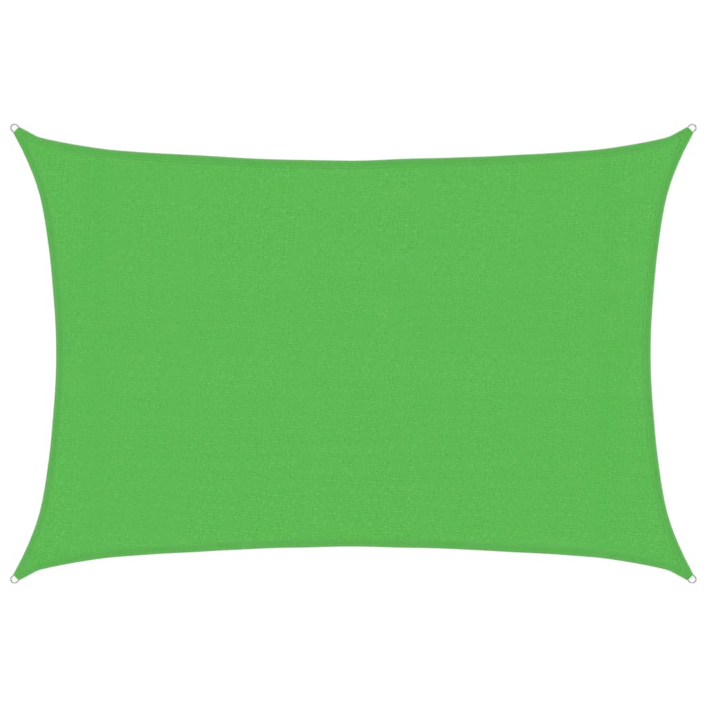 vidaXL Sunshade Sail 160 g/m² Light Green 3x4 m HDPE