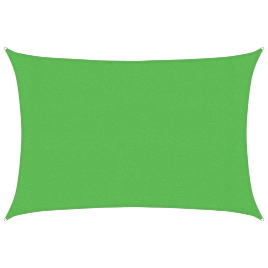 vidaXL Sunshade Sail 160 g/m² Light Green 3x4 m HDPE