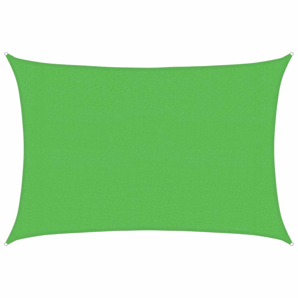 vidaXL Sunshade Sail 160 g/m² Light Green 3x4.5 m HDPE
