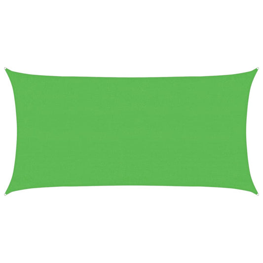 vidaXL Sunshade Sail 160 g/m² Light Green 3x6 m HDPE