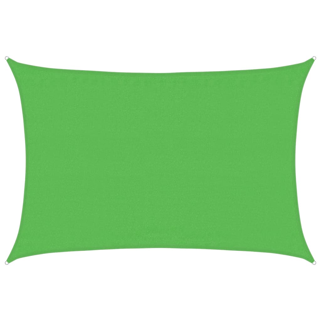 vidaXL Sunshade Sail 160 g/m² Light Green 3.5x4.5 m HDPE