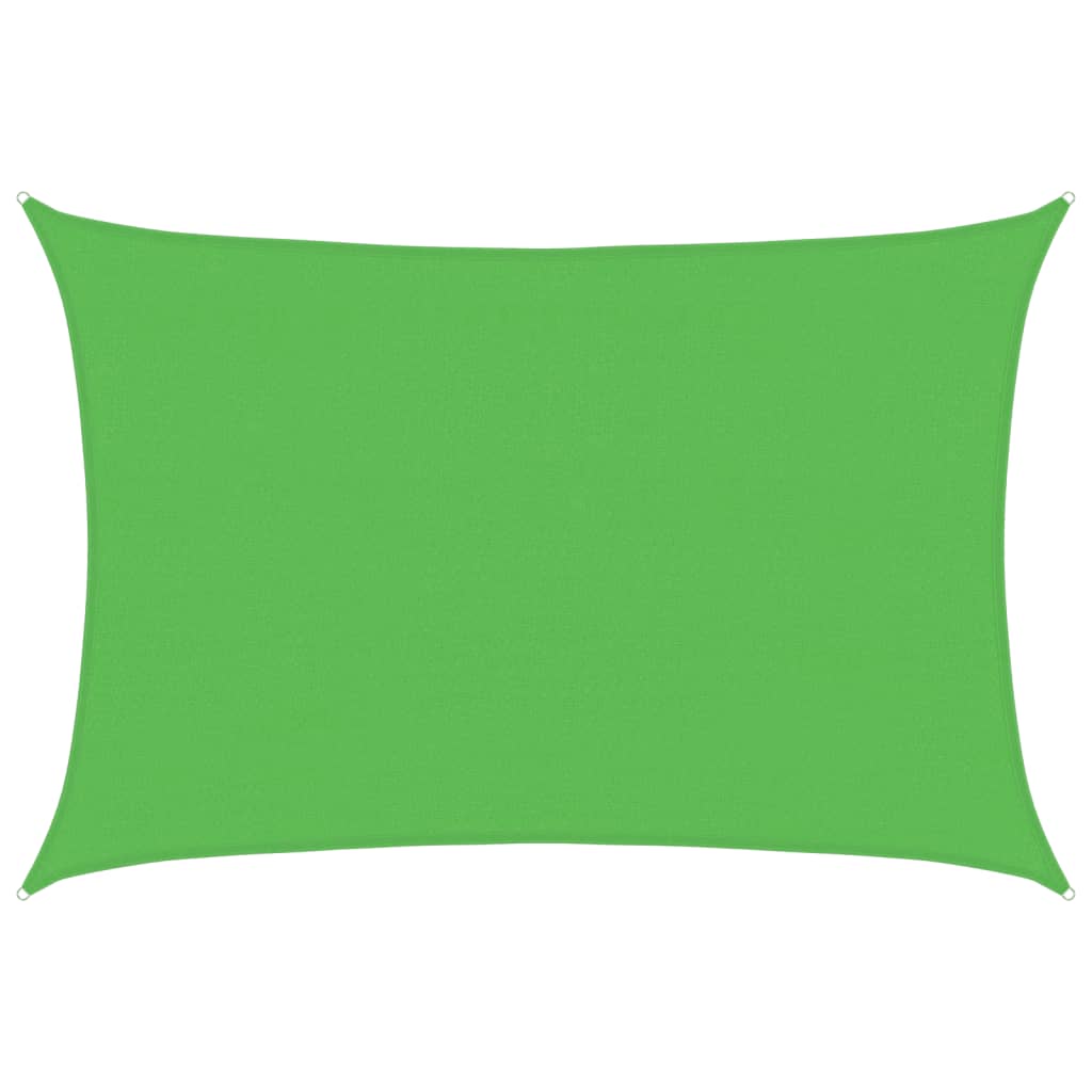 vidaXL Sunshade Sail 160 g/m² Light Green 4x5 m HDPE