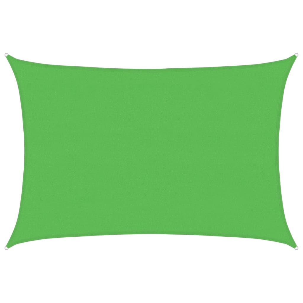 vidaXL Sunshade Sail 160 g/m² Light Green 4x6 m HDPE