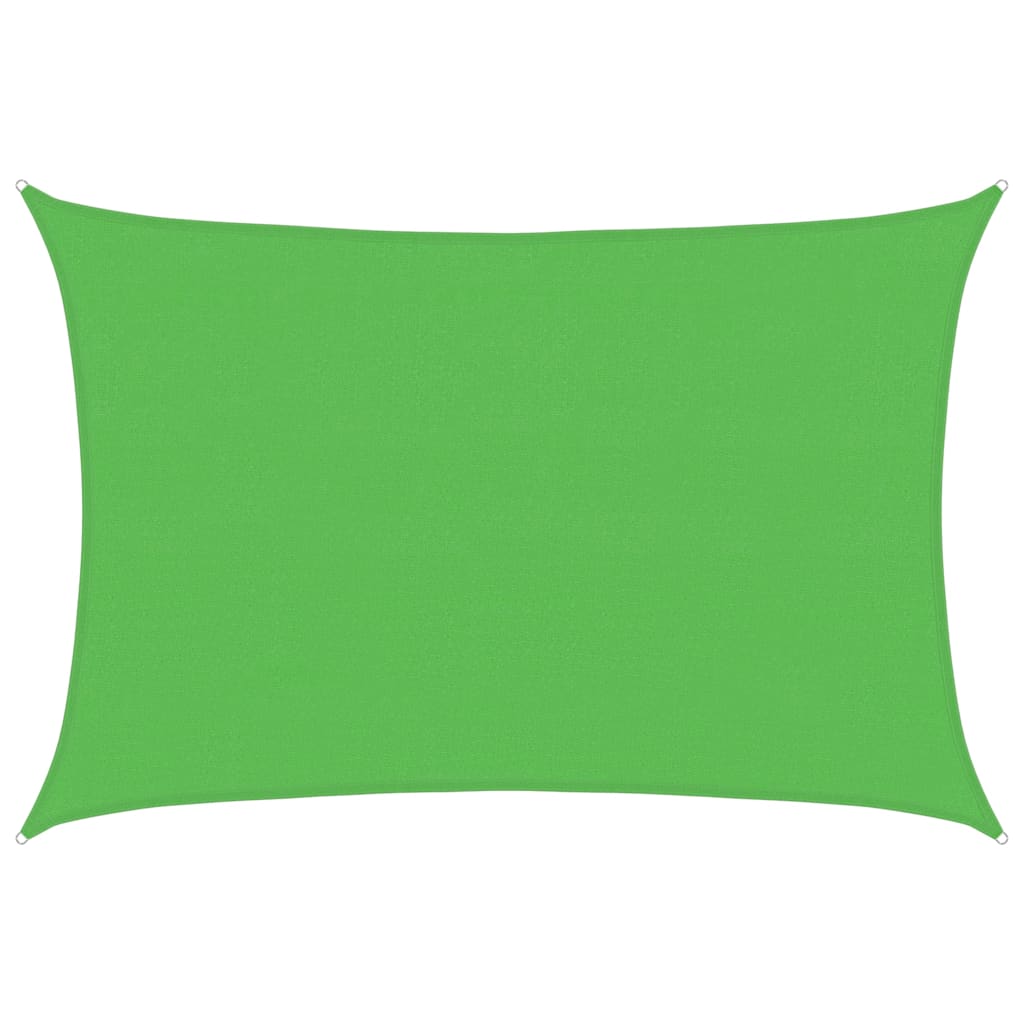 vidaXL Sunshade Sail 160 g/m² Light Green 4x6 m HDPE