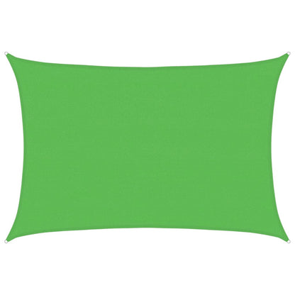 vidaXL Sunshade Sail 160 g/m² Light Green 4x6 m HDPE