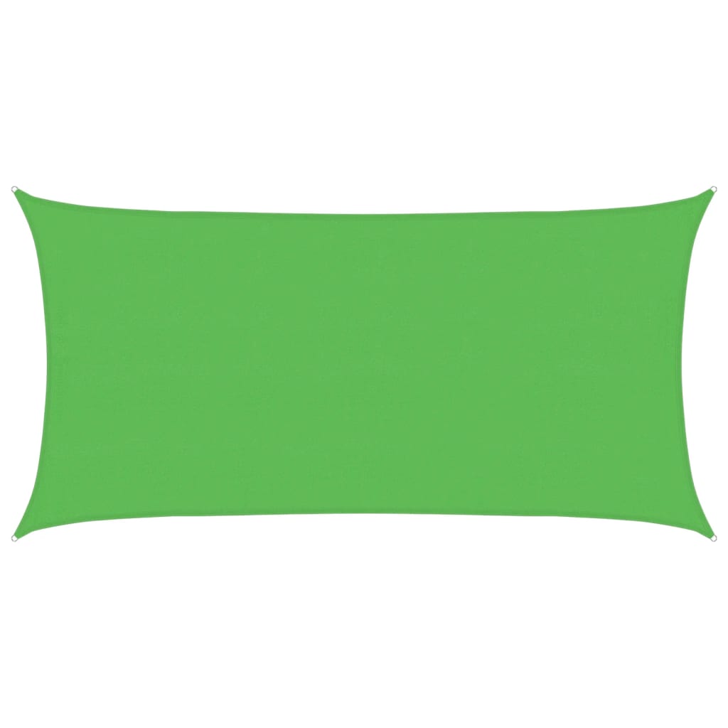 311300 vidaXL Sunshade Sail 160 g/m² Light Green 4x7 m HDPE