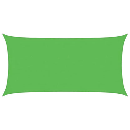 vidaXL Sunshade Sail 160 g/m² Light Green 4x7 m HDPE