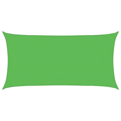 vidaXL Sunshade Sail 160 g/m² Light Green 4x7 m HDPE