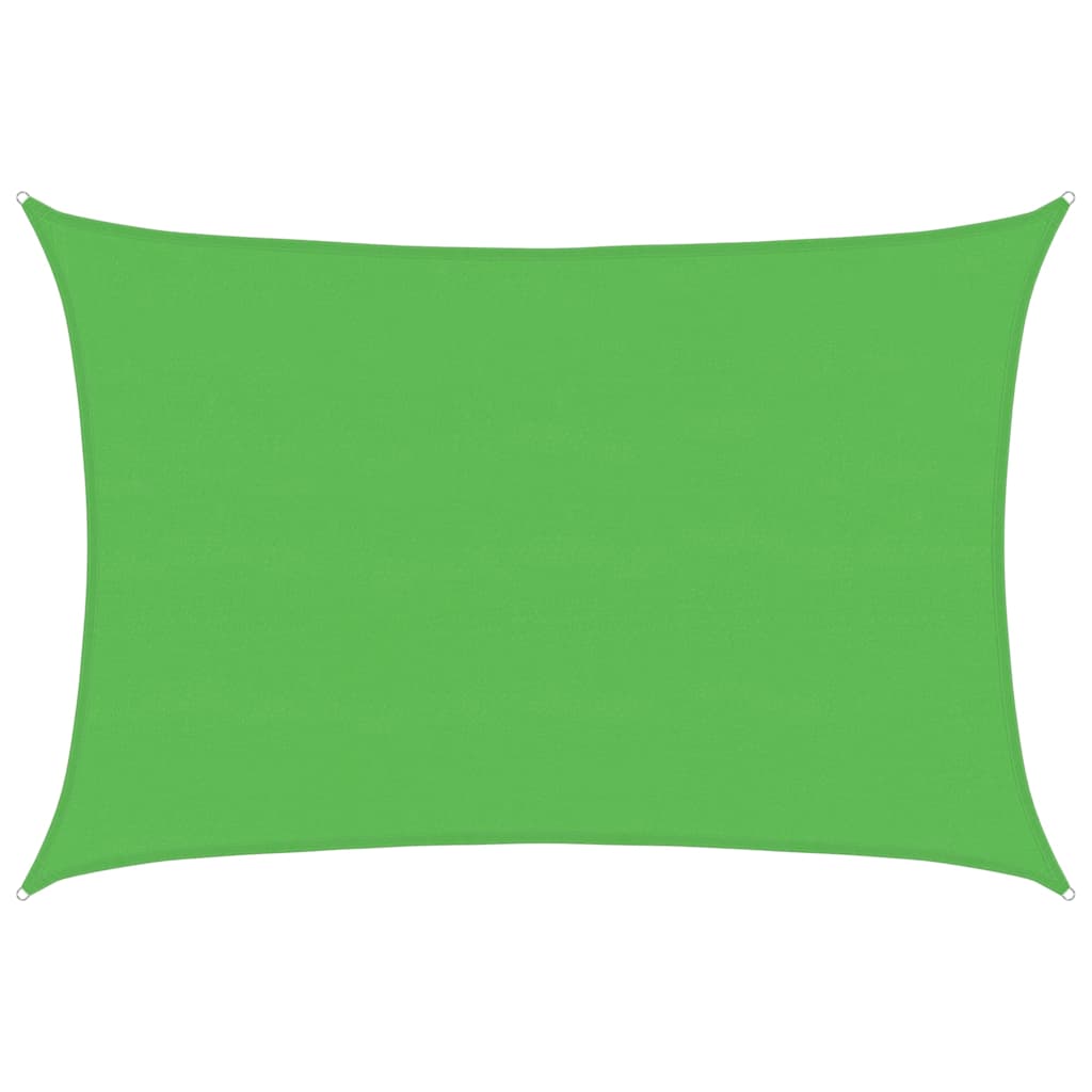 vidaXL Sunshade Sail 160 g/m² Light Green 5x6 m HDPE