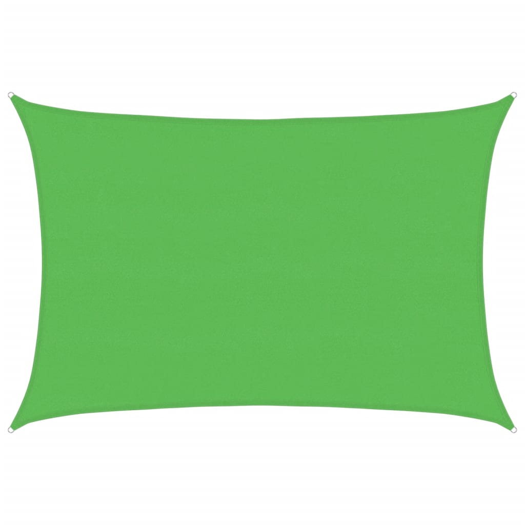vidaXL Sunshade Sail 160 g/m² Light Green 5x6 m HDPE
