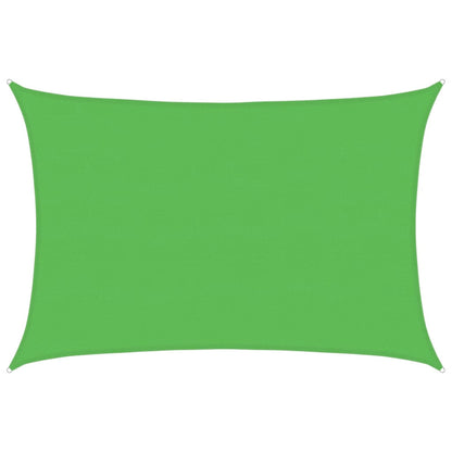 vidaXL Sunshade Sail 160 g/m² Light Green 5x7 m HDPE