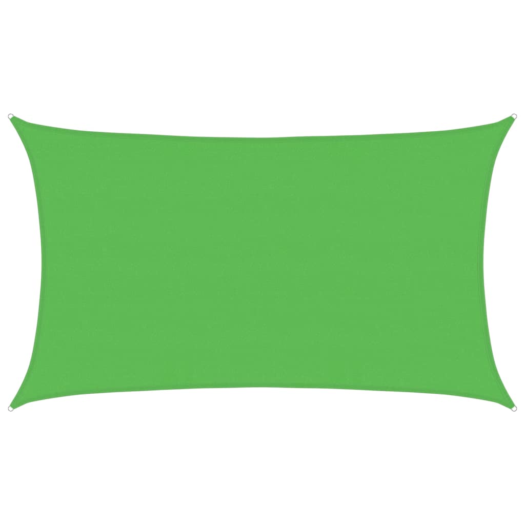 vidaXL Sunshade Sail 160 g/m² Light Green 5x8 m HDPE
