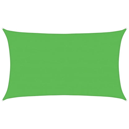 vidaXL Sunshade Sail 160 g/m² Light Green 5x8 m HDPE