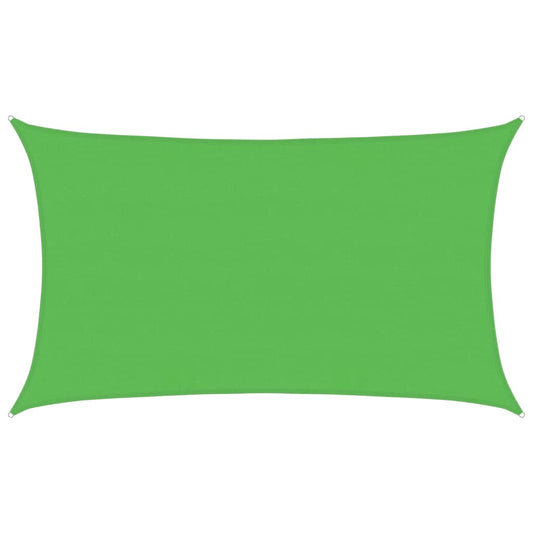 vidaXL Sunshade Sail 160 g/m² Light Green 5x8 m HDPE