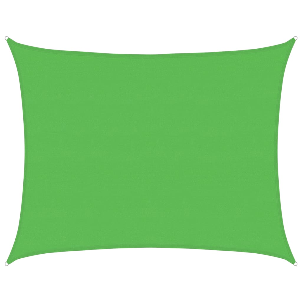 vidaXL Sunshade Sail 160 g/m² Light Green 6x7 m HDPE