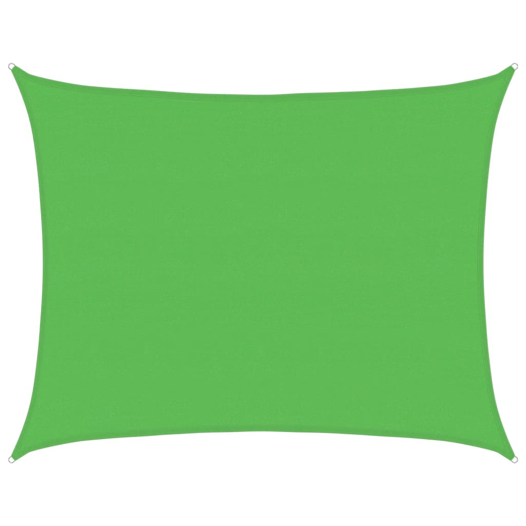 vidaXL Sunshade Sail 160 g/m² Light Green 6x8 m HDPE