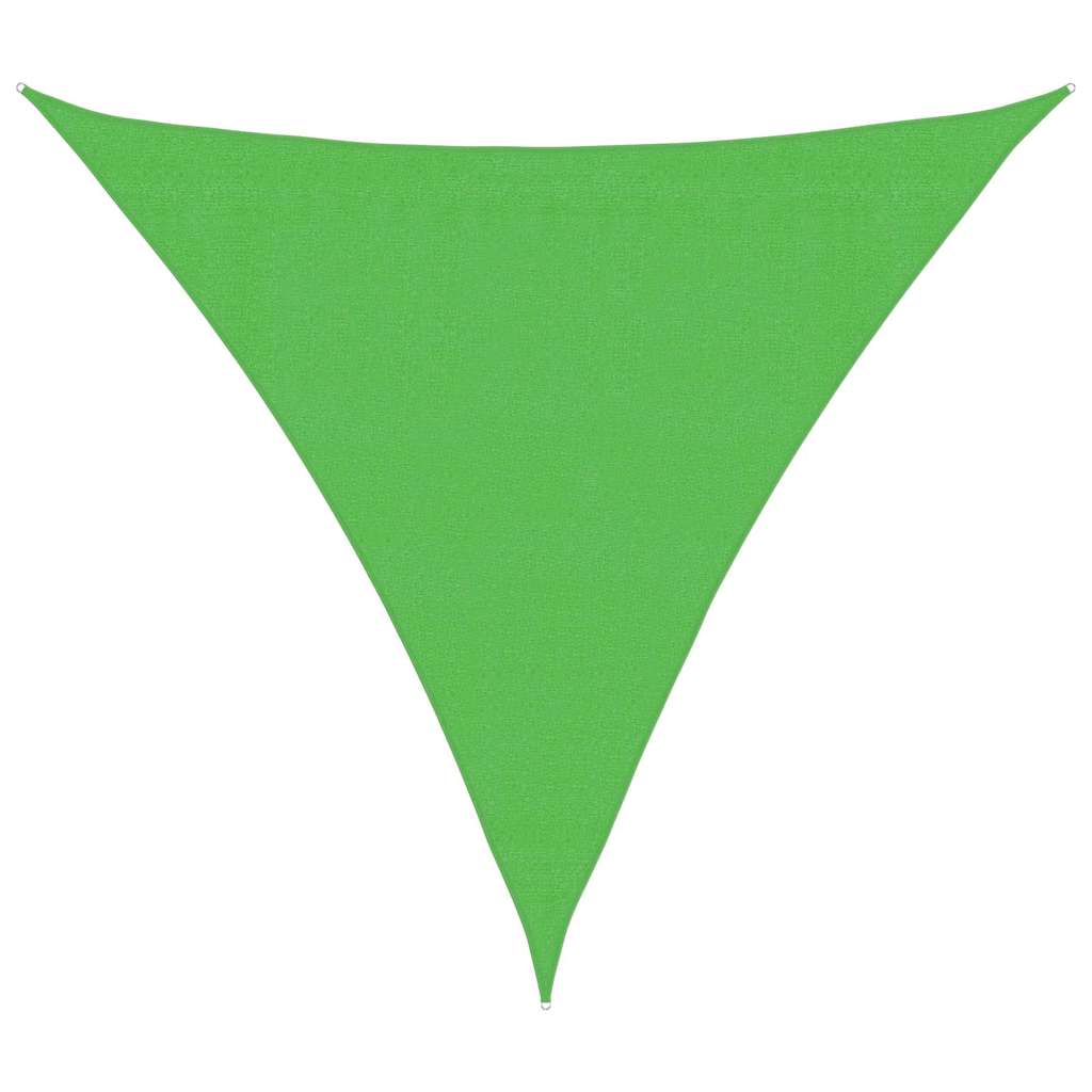 vidaXL Sunshade Sail 160 g/m² Light Green 3.6x3.6x3.6 m HDPE
