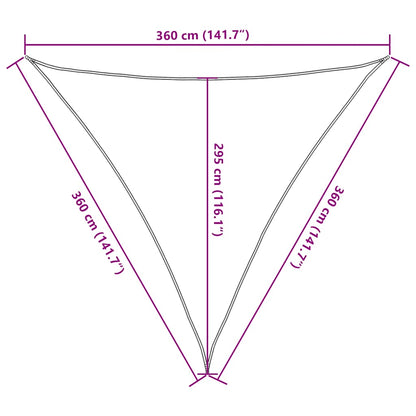 vidaXL Sunshade Sail 160 g/m² Light Green 3.6x3.6x3.6 m HDPE