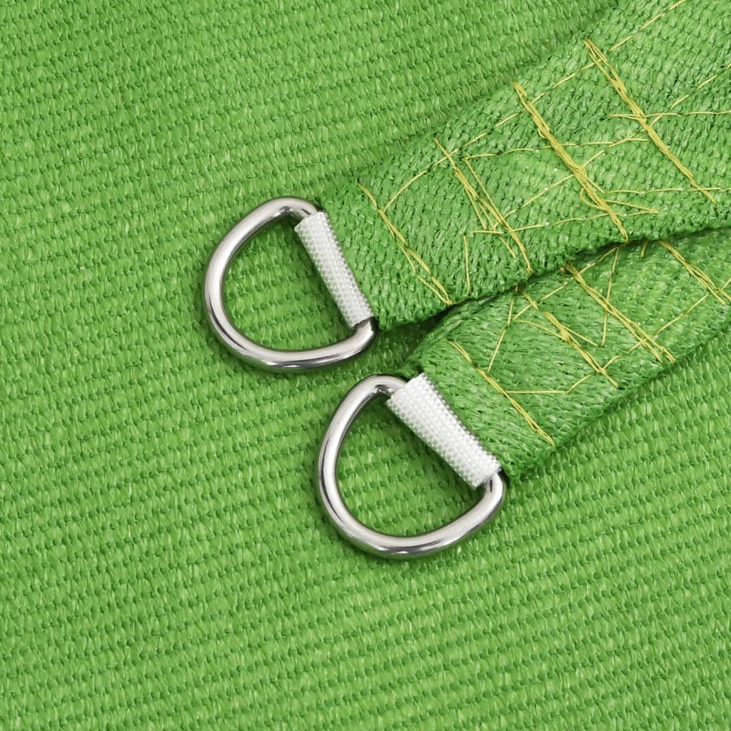 vidaXL Sunshade Sail 160 g/m² Light Green 3.5x3.5x4.9 m HDPE