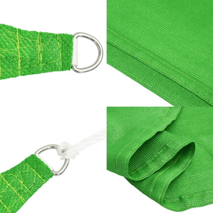 vidaXL Sunshade Sail 160 g/m² Light Green 3.5x3.5x4.9 m HDPE