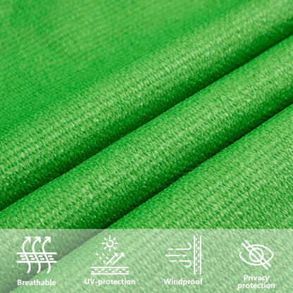 vidaXL Sunshade Sail 160 g/m² Light Green 3.5x3.5x4.9 m HDPE
