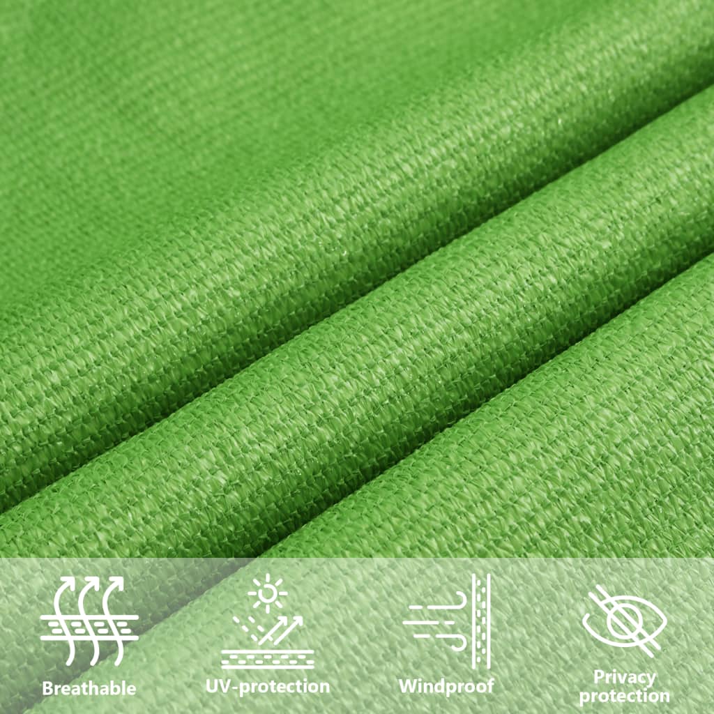 vidaXL Sunshade Sail 160 g/m² Light Green 4x4x5.8 m HDPE