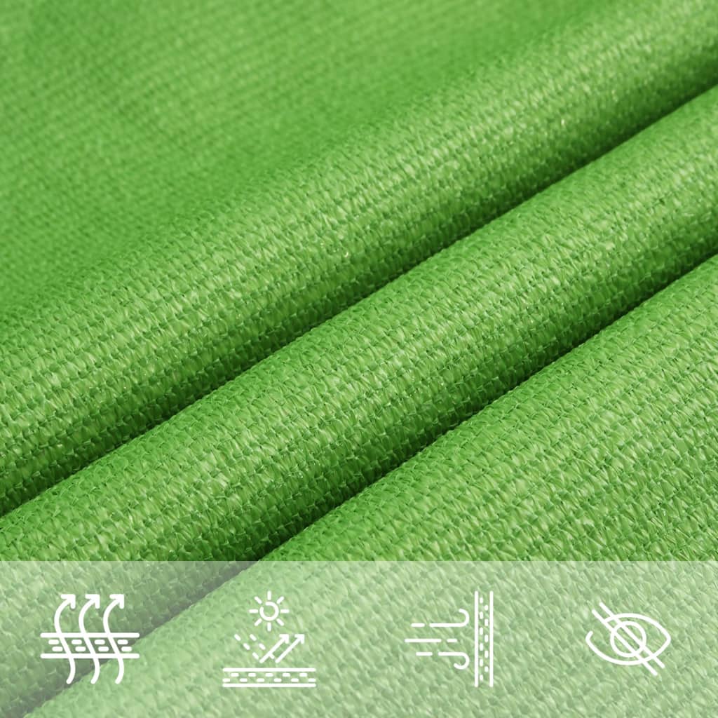 vidaXL Sunshade Sail 160 g/m² Light Green 5x5x6 m HDPE
