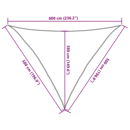 vidaXL Sunshade Sail 160 g/m² Light Green 5x5x6 m HDPE