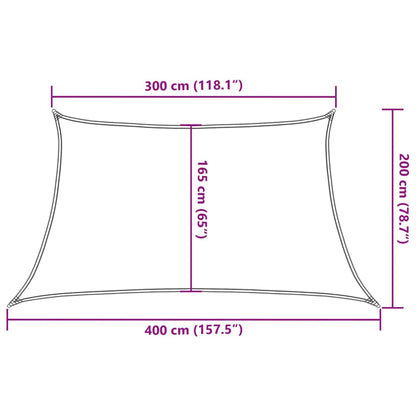 vidaXL Sunshade Sail 160 g/m² Light Green 3/4x2 m HDPE