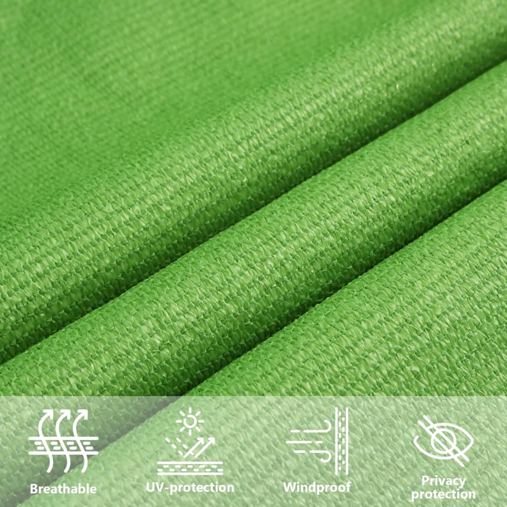 vidaXL Sunshade Sail 160 g/m² Light Green 3/4x2 m HDPE