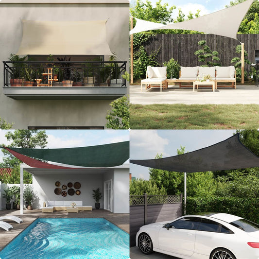 vidaXL Sunshade Sail 160 g/m² Light Green 3/4x2 m HDPE