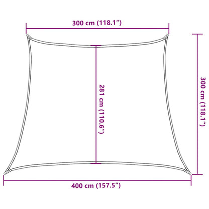 vidaXL Sunshade Sail 160 g/m² Light Green 3/4x3 m HDPE