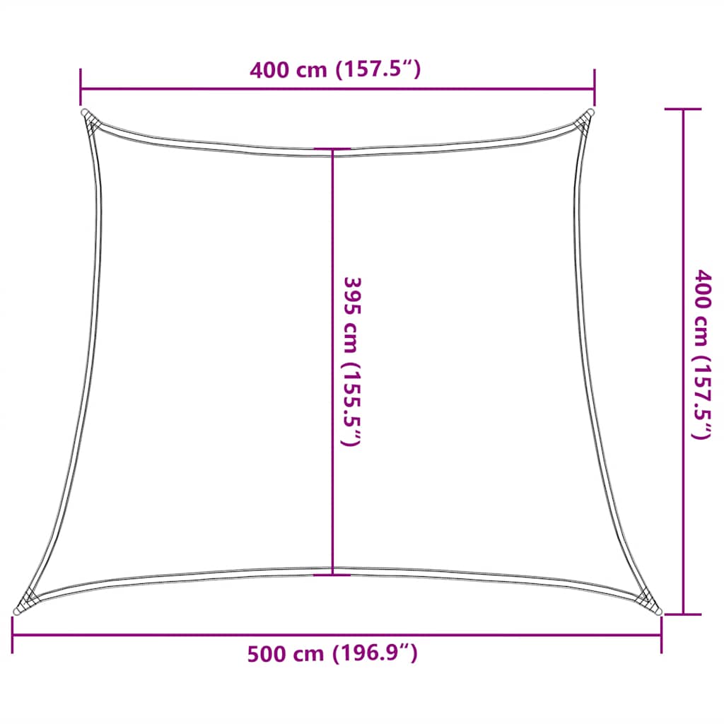 vidaXL Sunshade Sail 160 g/m² Trapezium Light Green 4/5x4 m HDPE