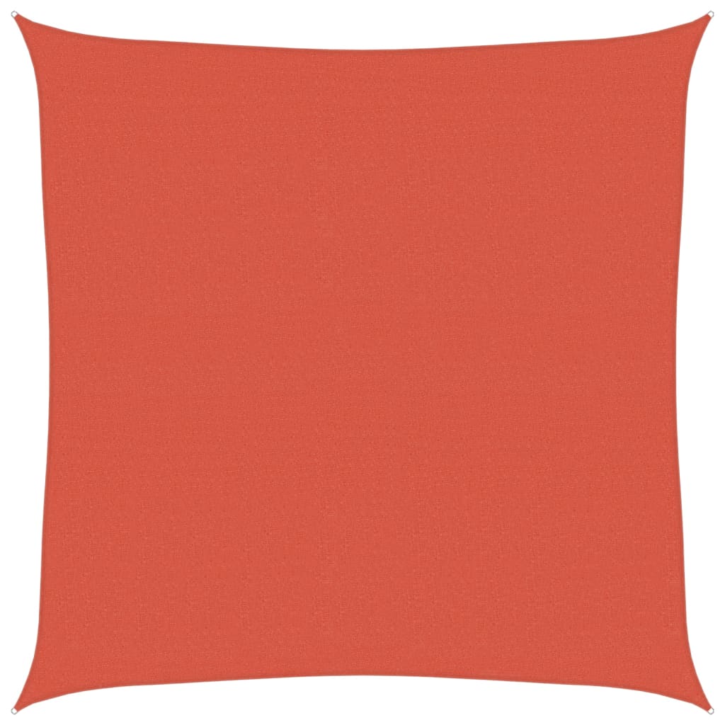 vidaXL Sunshade Sail 160 g/m² Terracotta 5x5 m HDPE