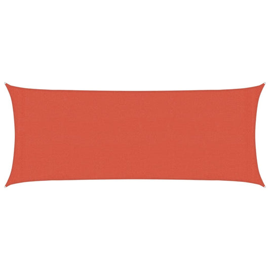 vidaXL Sunshade Sail 160 g/m² Terracotta 2x5 m HDPE