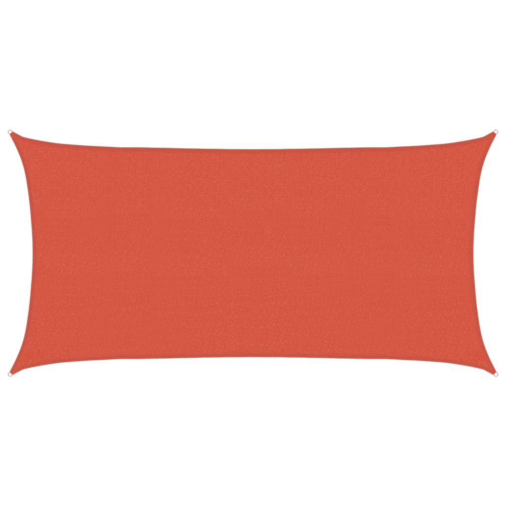 vidaXL Sunshade Sail 160 g/m² Terracotta 2.5x5 m HDPE