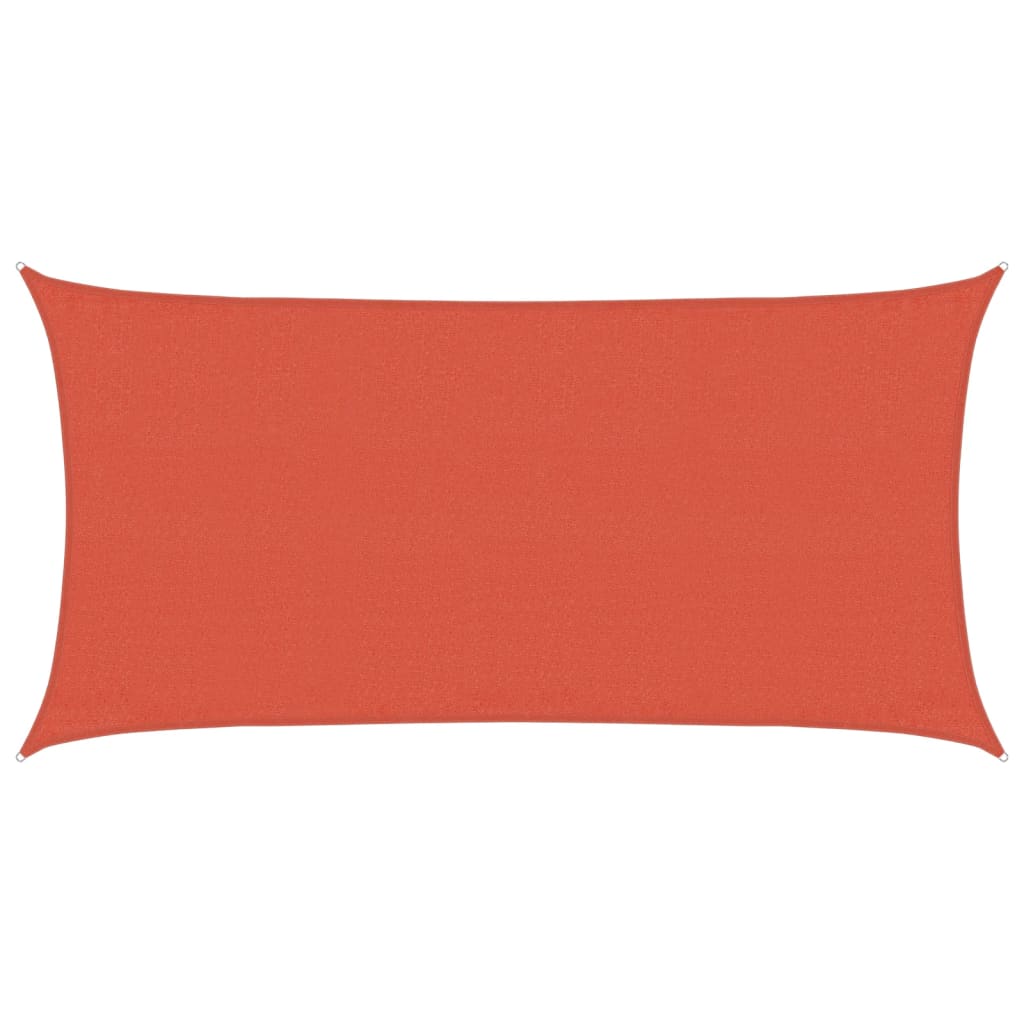 vidaXL Sunshade Sail 160 g/m² Terracotta 3x6 m HDPE