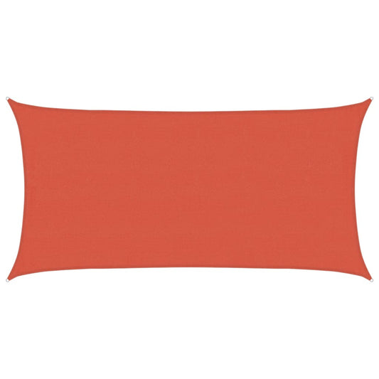 vidaXL Sunshade Sail 160 g/m² Terracotta 4x7 m HDPE