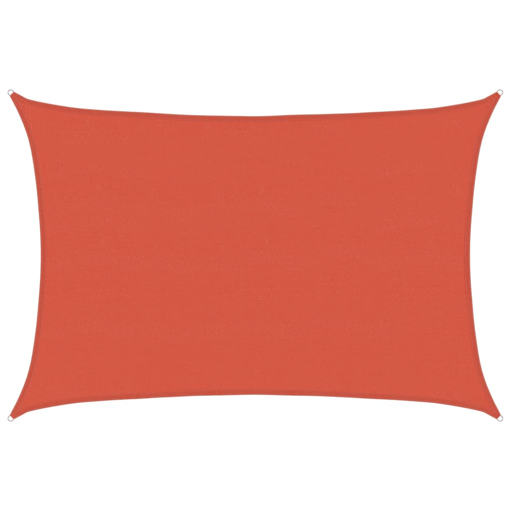 vidaXL Sunshade Sail 160 g/m² Terracotta 5x7 m HDPE