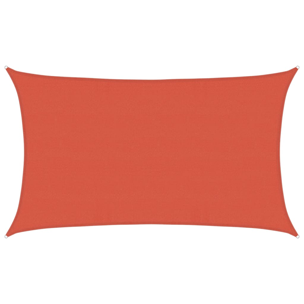 vidaXL Sunshade Sail 160 g/m² Terracotta 5x8 m HDPE