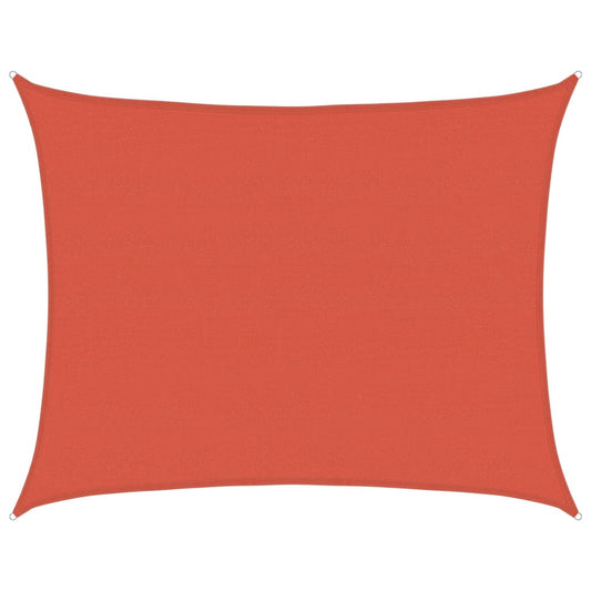 vidaXL Sunshade Sail 160 g/m² Terracotta 6x7 m HDPE