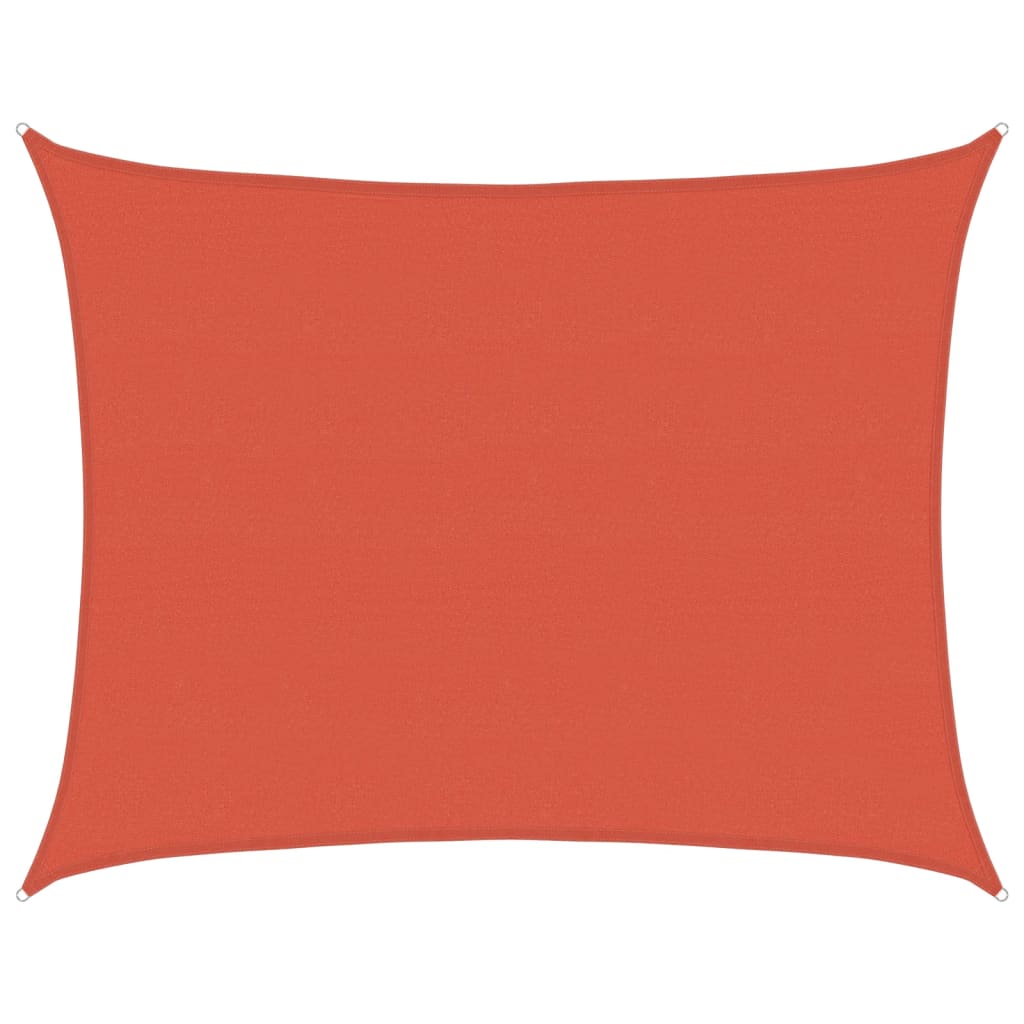 vidaXL Sunshade Sail 160 g/m² Terracotta 6x8 m HDPE