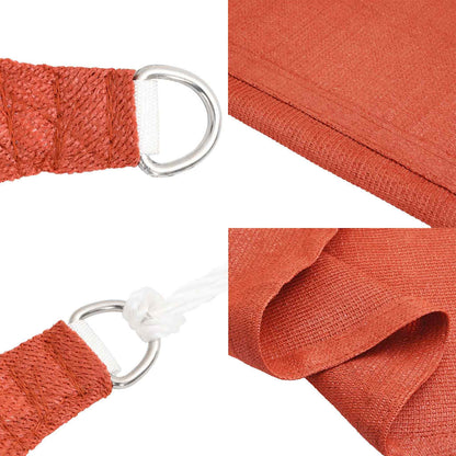 vidaXL Sun Sail | Terracotta | High-Density Polyethylene | 4 x 5 x 6.8 m
