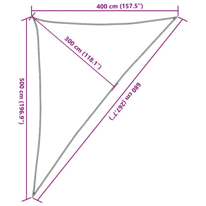 vidaXL Sun Sail | Terracotta | High-Density Polyethylene | 4 x 5 x 6.8 m