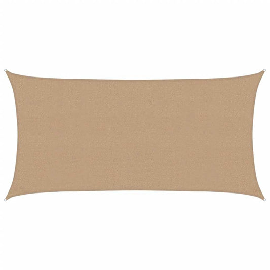 vidaXL Sunshade Sail 160 g/m² Taupe 2x3.5 m HDPE