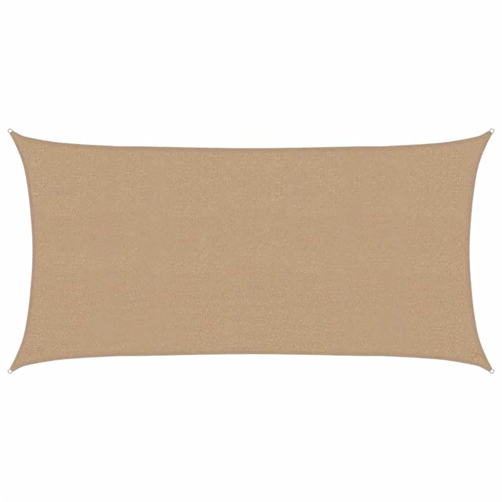 vidaXL Sunshade Sail 160 g/m² Taupe 2x4 m HDPE